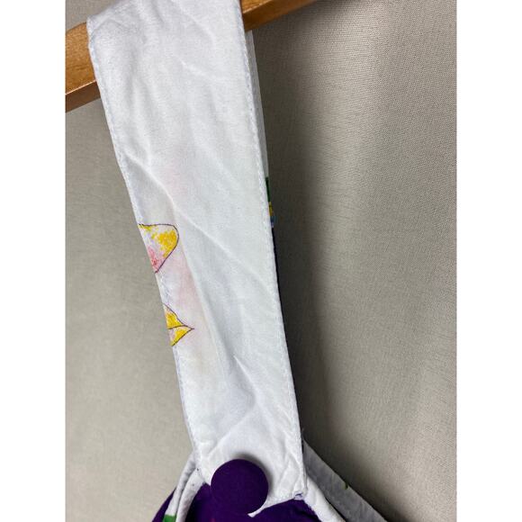 Woman’s Batik Kraton Mas Sleeveless Midi Dress sz OSFM Purple Floral Butterfly - Picture 6 of 10